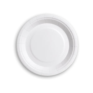 Plato Cartón Blanco 18cm 6 Unidades Palms
