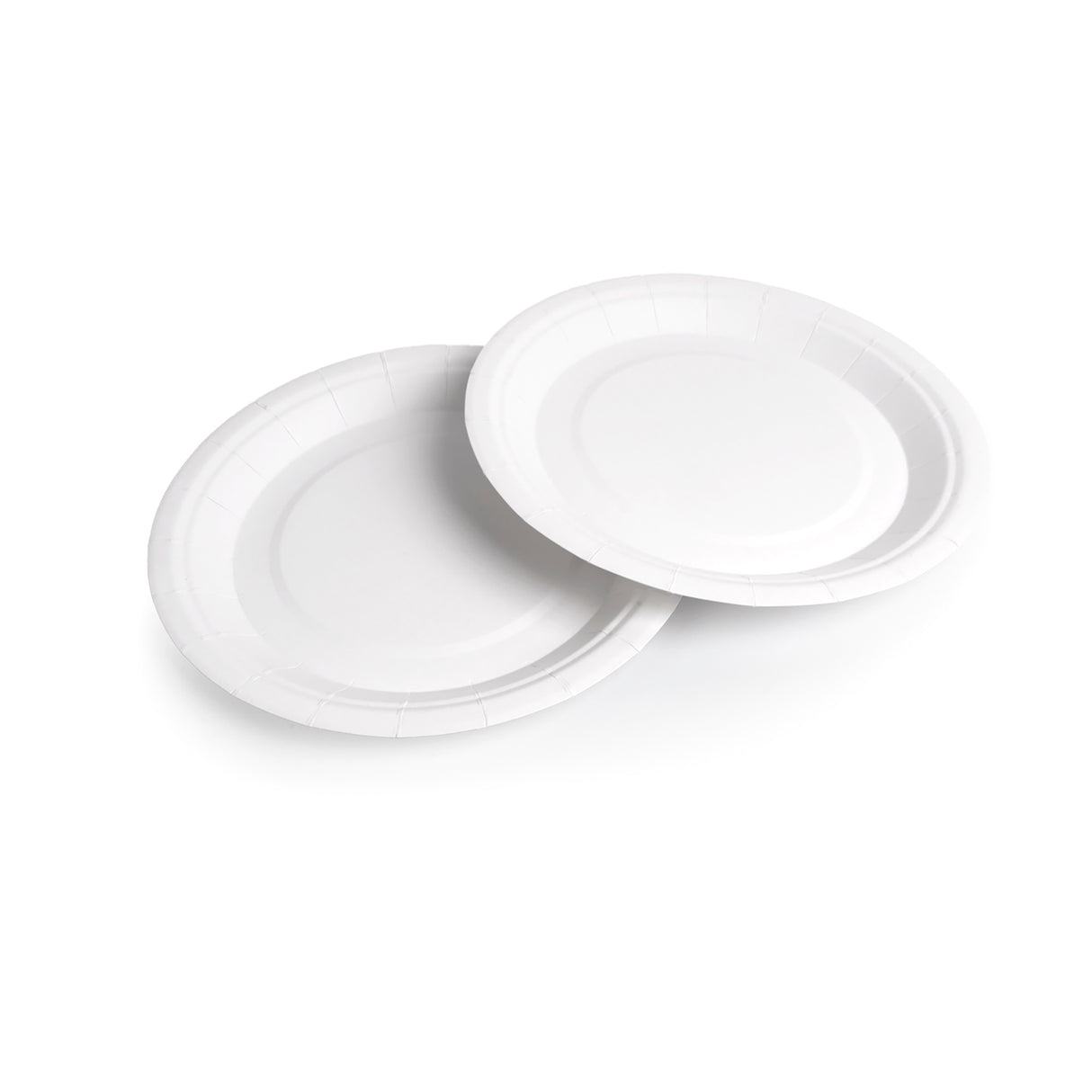 Plato Cartón Blanco 18cm 6 Unidades Palms