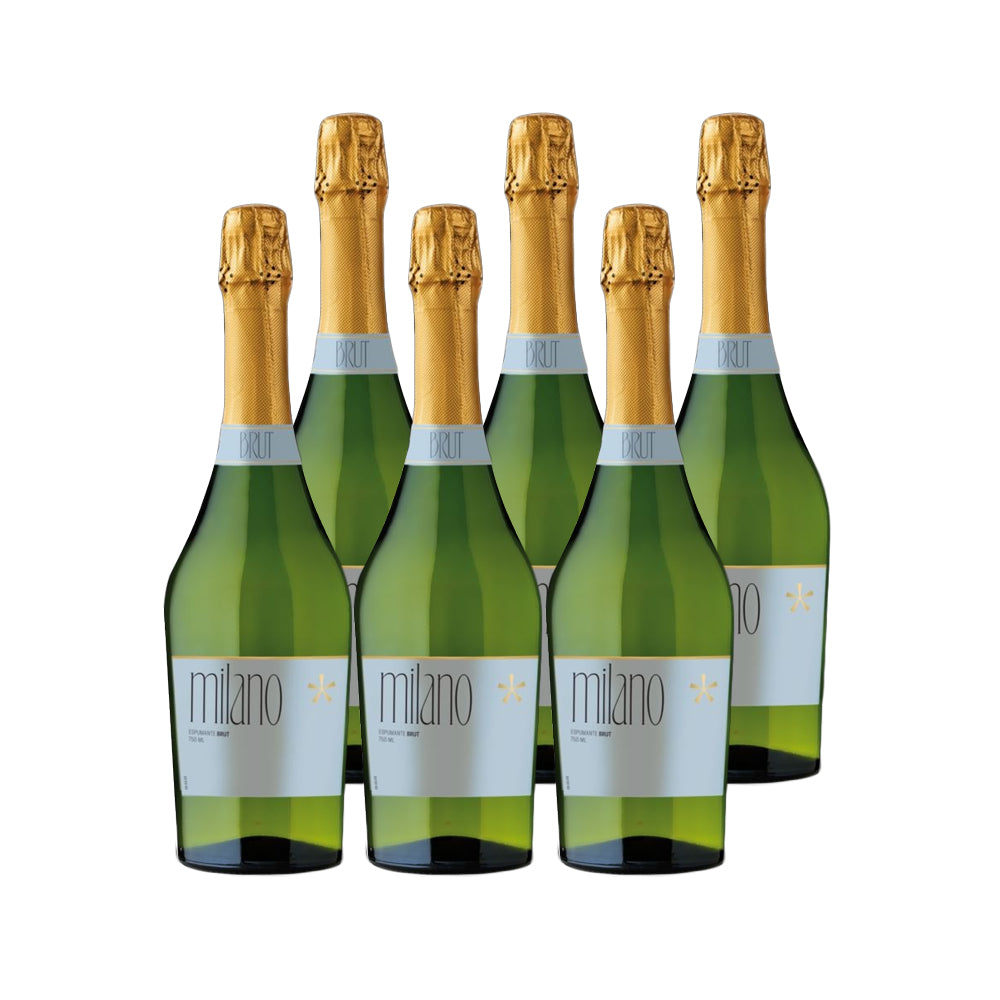 6x Espumantes Milano Brut 750cc