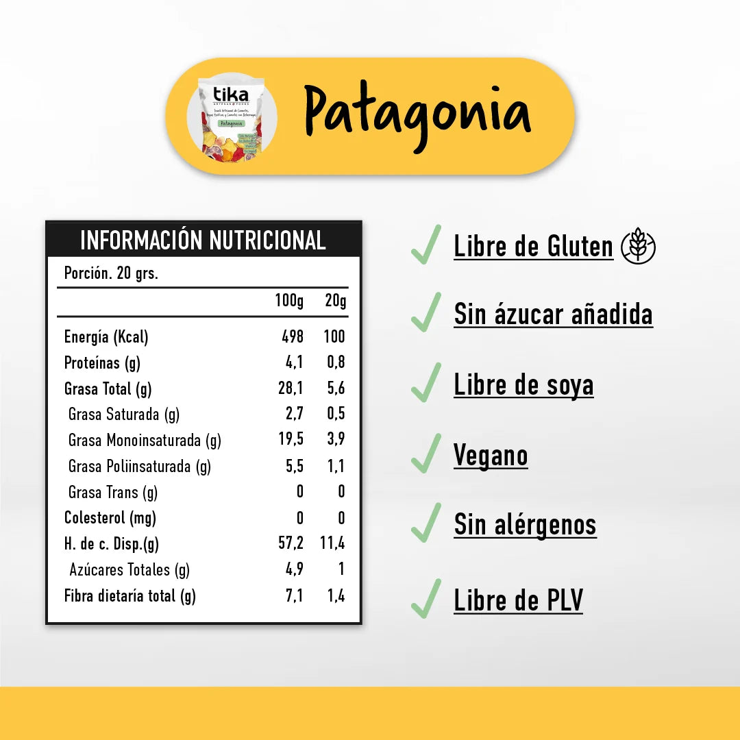Chips Tika Veggie Patagonia 150g