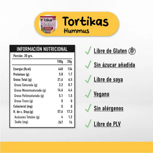 Chips Tika Tortika Hummus & Tomate y Cebolla 180g