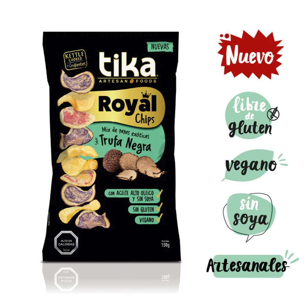 Chips Tika Royal Trufa Negra 150g