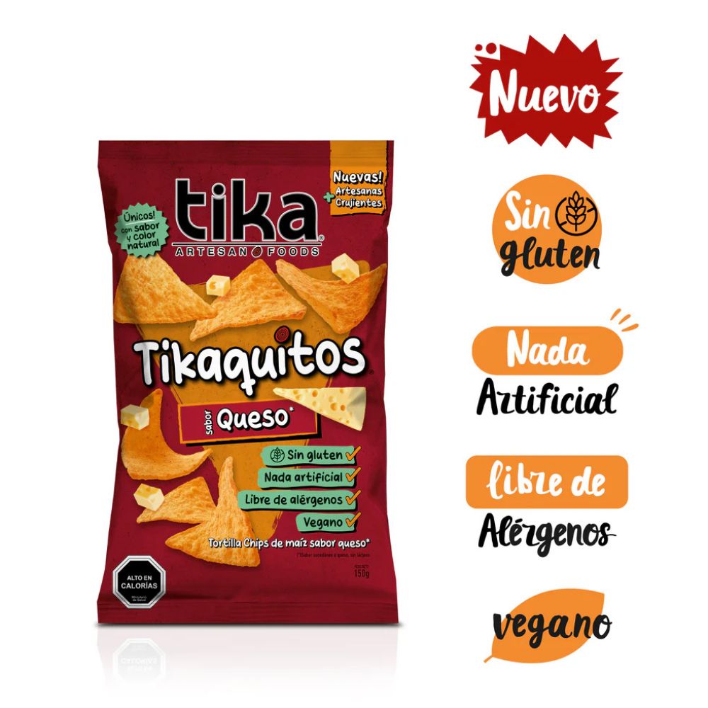 Tortilla Chips Tikaquitos Queso 150g