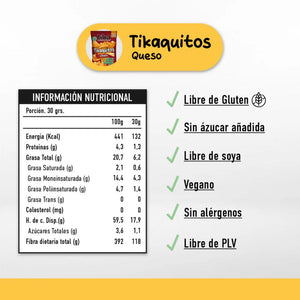 Tortilla Chips Tikaquitos Queso 150g