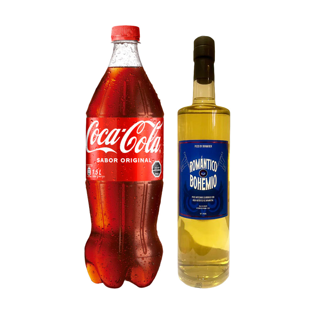 Pack Piscola Romántico Bohemio Envejecido 40° 750cc