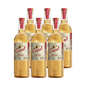 6x Pisco Capel Doble Destilado 35° 1000cc