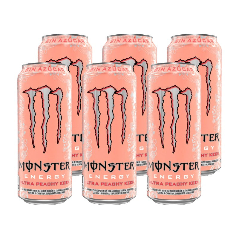 6x Bebida Energética Monster Energy Ultra 473cc