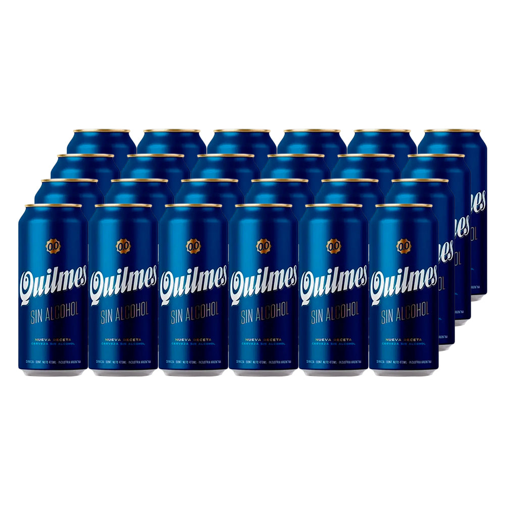 24x Cerveza Quilmes Sin Alcohol Lata 473cc
