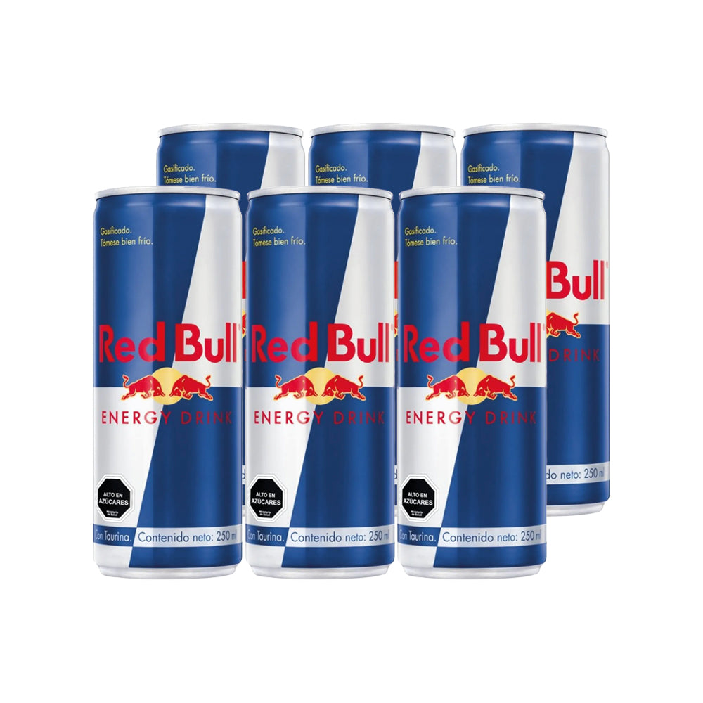 6x Bebida Energética Red Bull 250cc