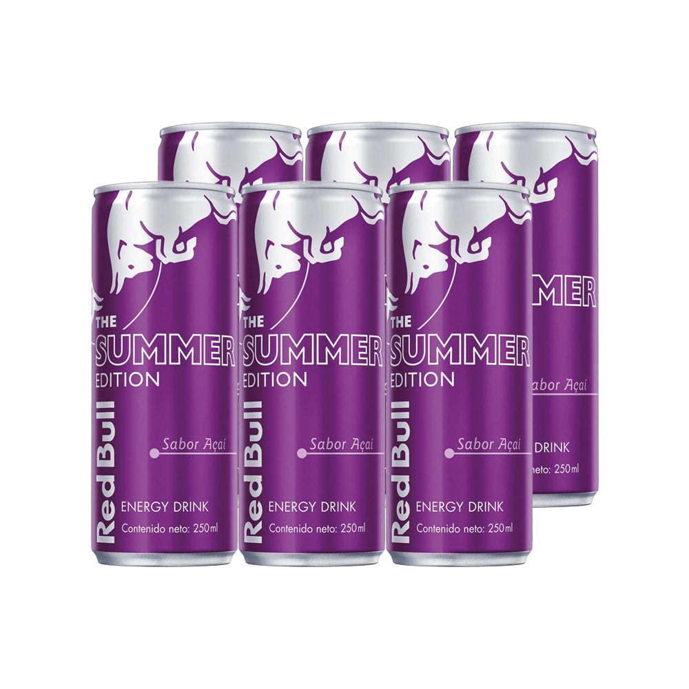 6x Bebida Energética Red Bull Summer Acai 250cc