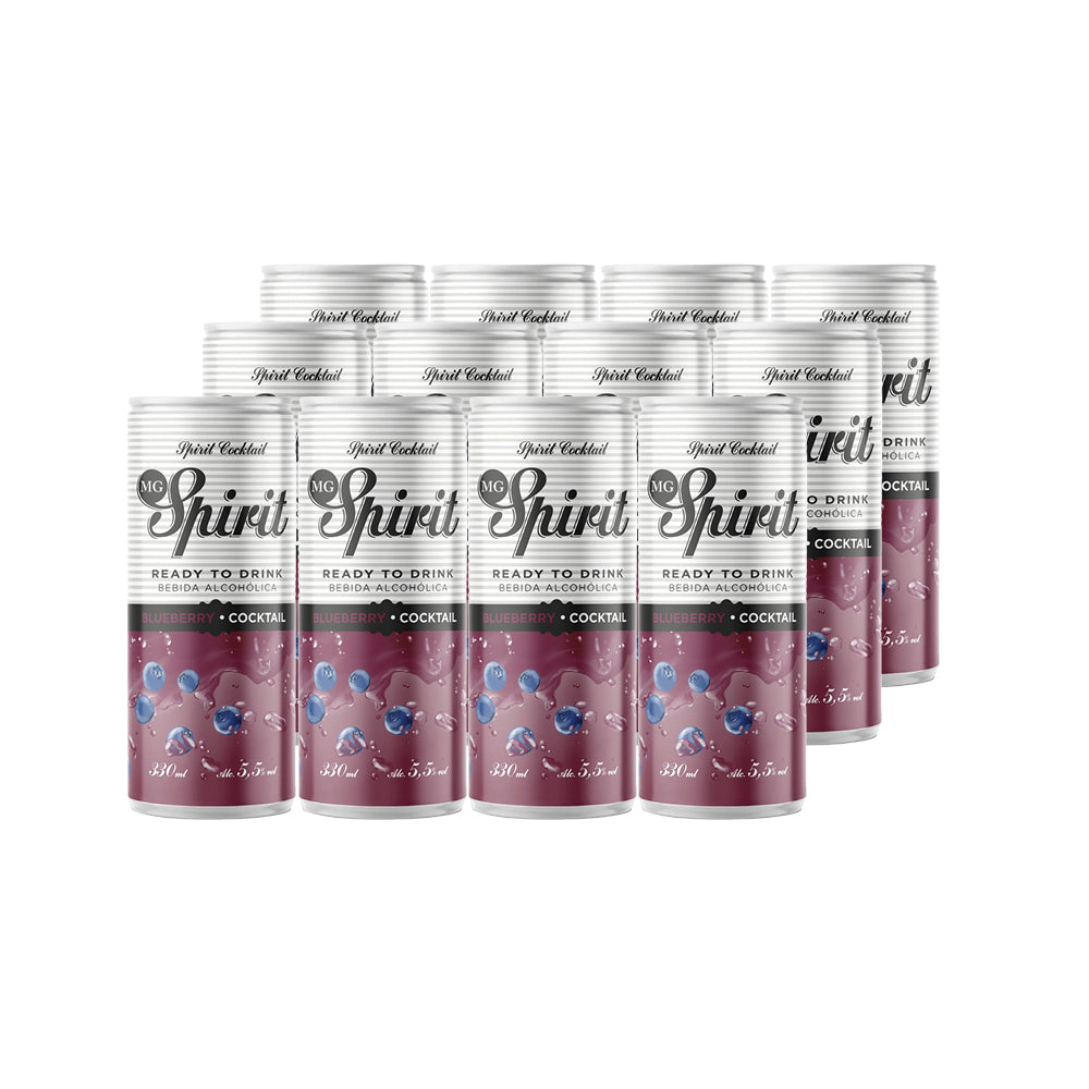 12x Cóctel MG Spirit Blueberry 5,5° Lata 330cc