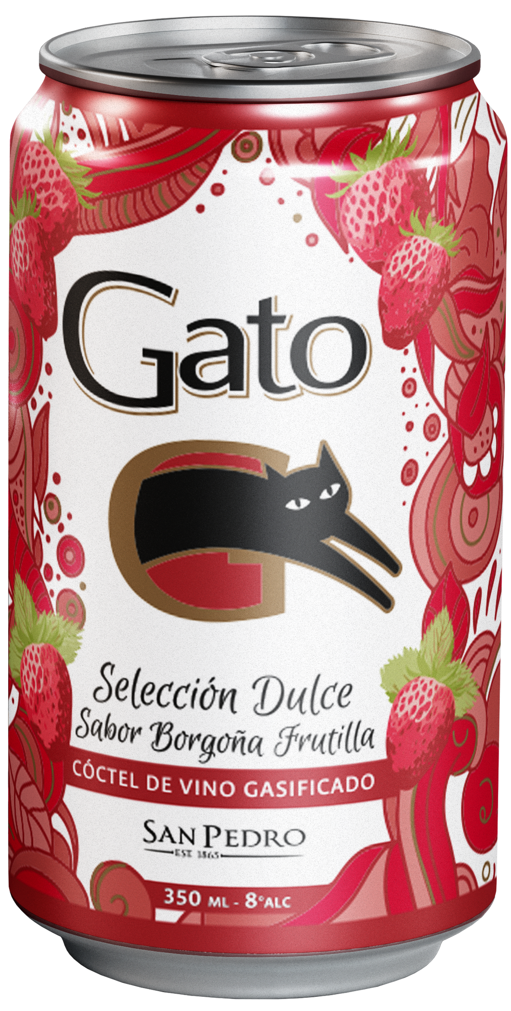 Cóctel Vino Gato Dulce Borgoña 9° 350cc