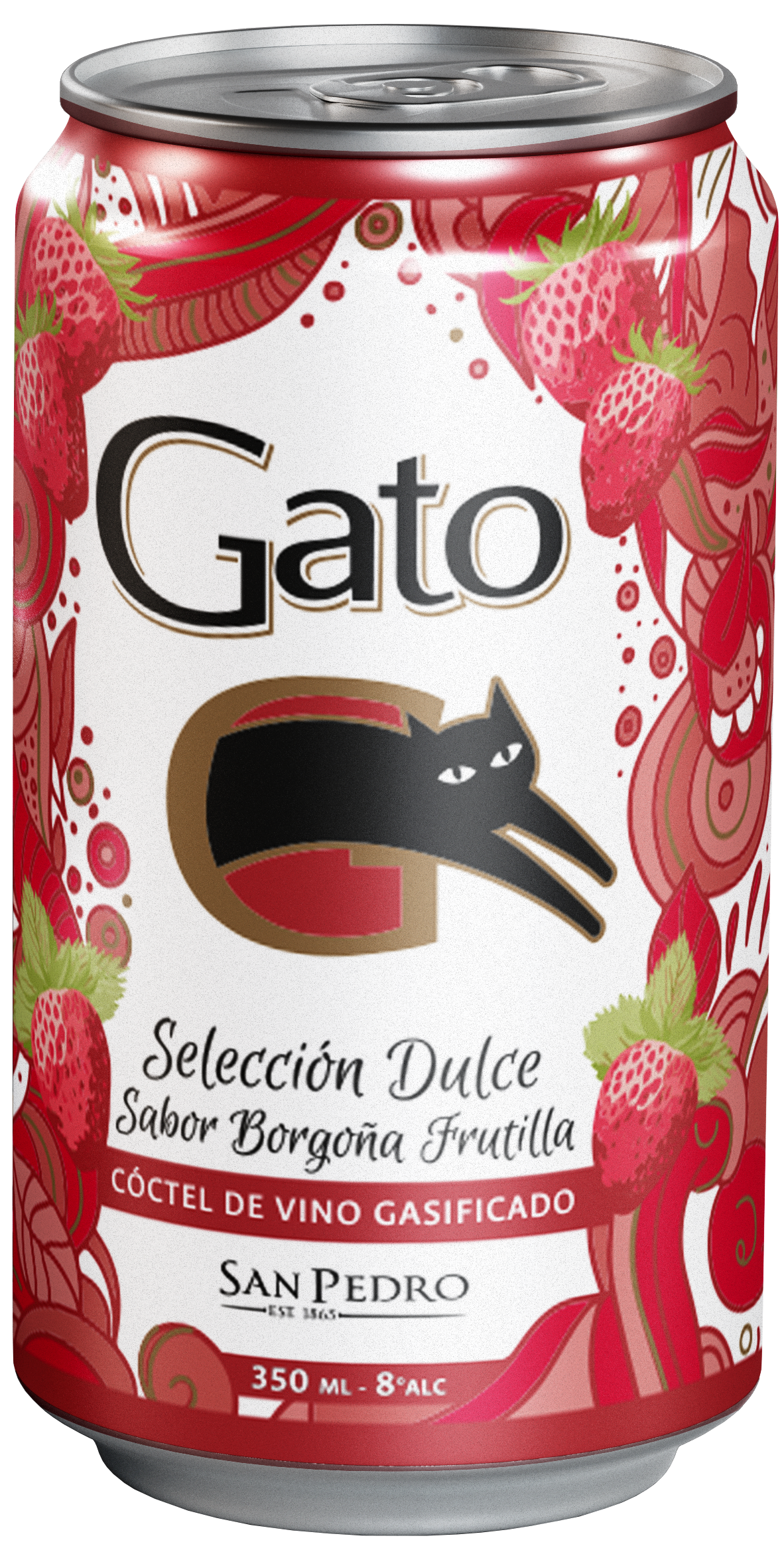 Cóctel Vino Gato Dulce Borgoña 9° 350cc