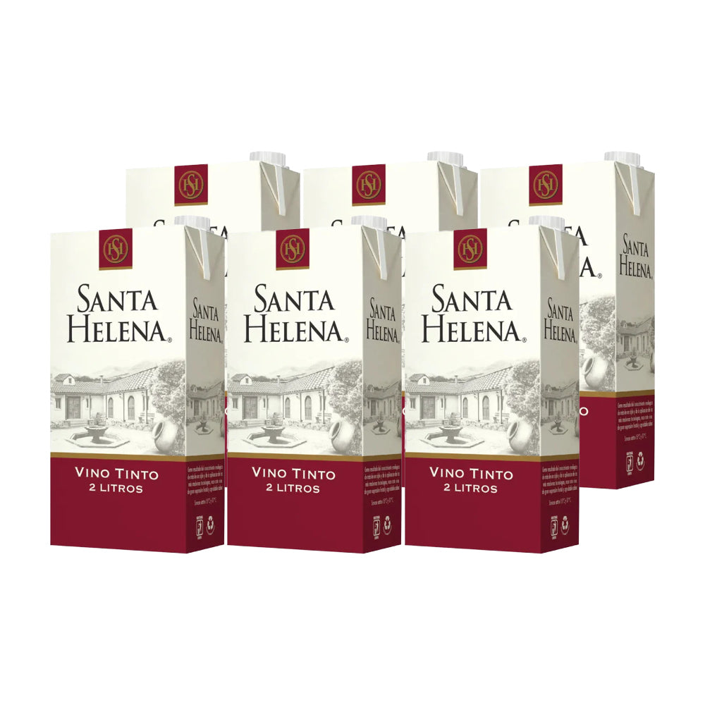 6x Vino Tinto Santa Helena 2000cc