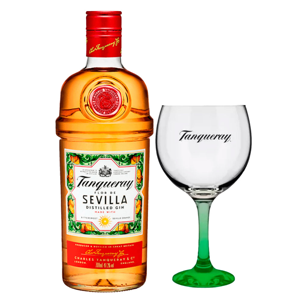 Gin Tanqueray Sevilla 700cc + Copa de Vidrio de Regalo