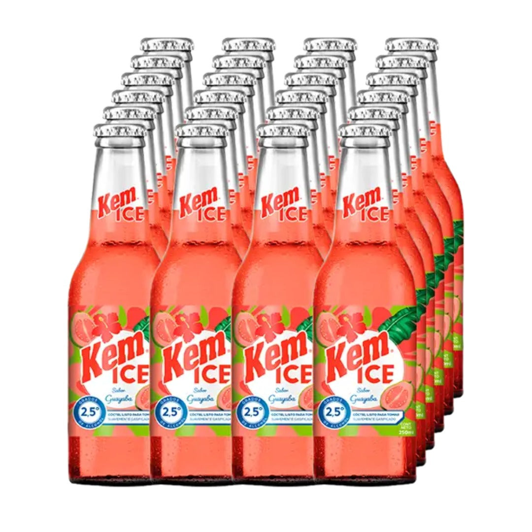 24x Cóctel Ready To Drink Kem Ice Guayaba 2.5° 250cc