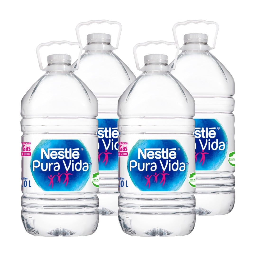 4x Bidón Agua Pure Life Nestlé 6000cc