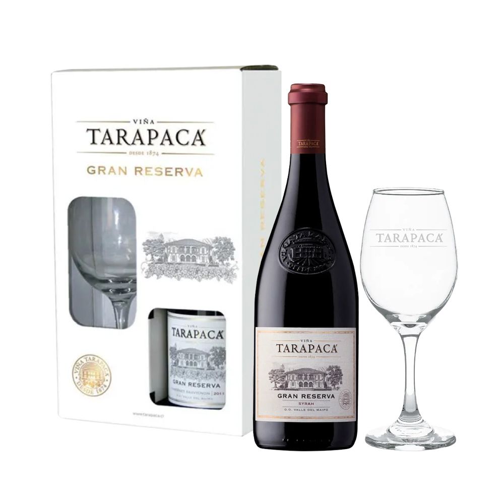 Vino Tarapacá Gran Reserva Cepas 750cc + Copa Tarapacá de Regalo