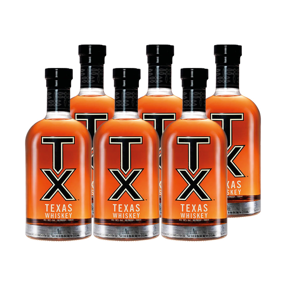 6x Whiskey TX Texas Bourbon 40° 700cc