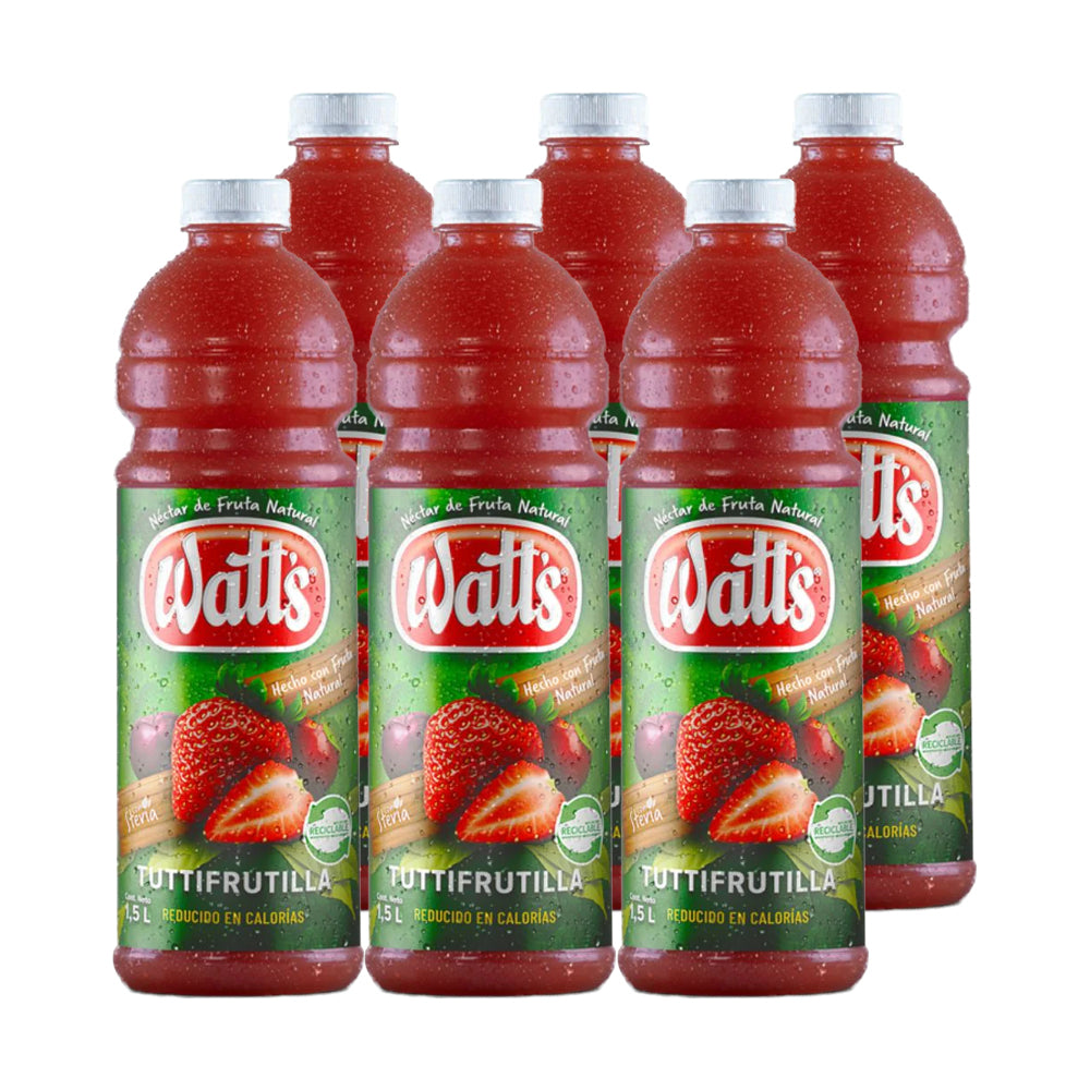 6x Jugo Watts Tuttifrutilla 1500cc
