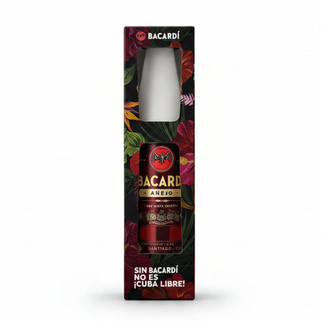 Ron Bacardí Añejo 38° 750cc + Vaso