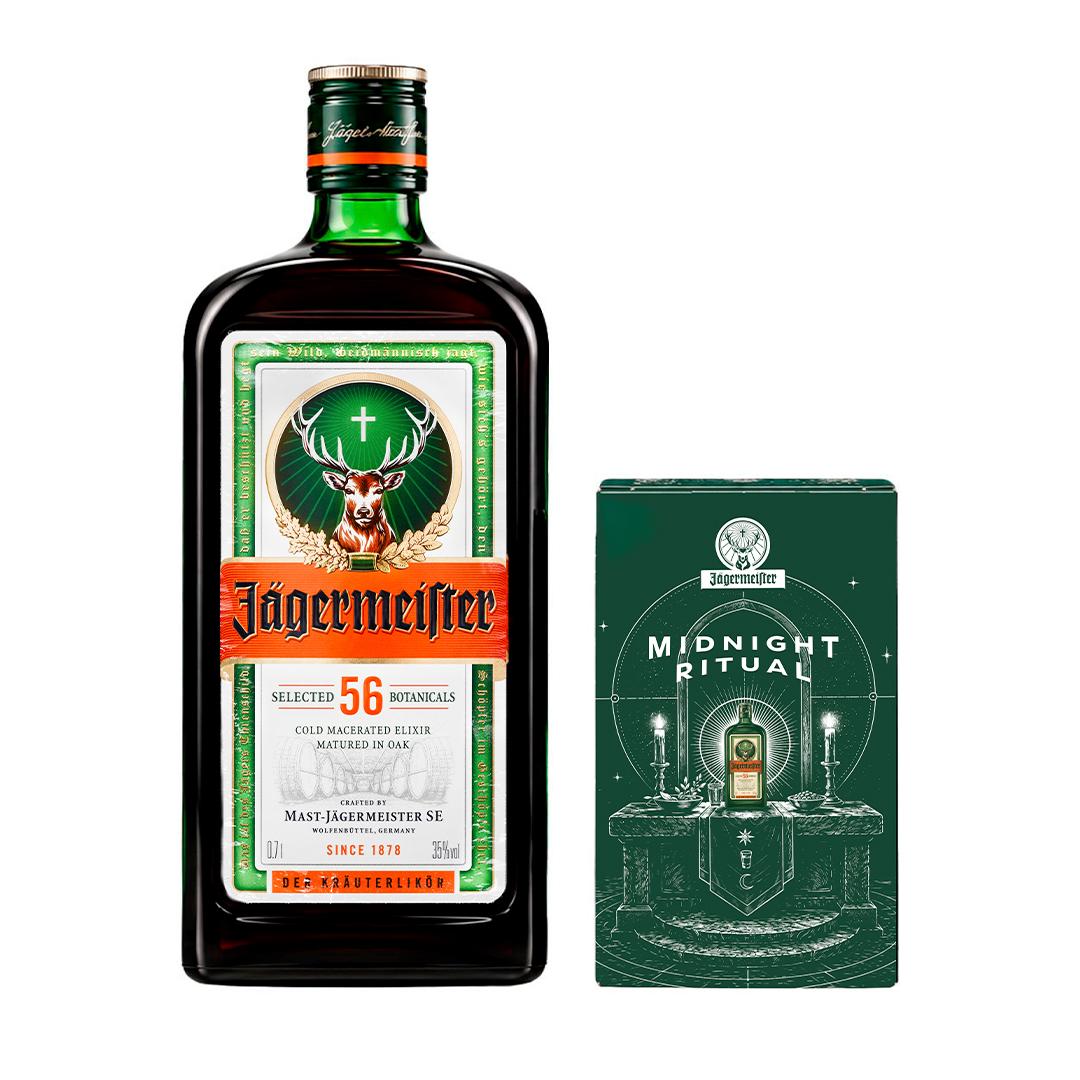 Pack Licor Jagermeister 35º 700cc + Cartas Midnight Ritual