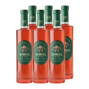 6x Licor Aperitivo Sin Alcohol Aurelia Spritz Rosato 750cc