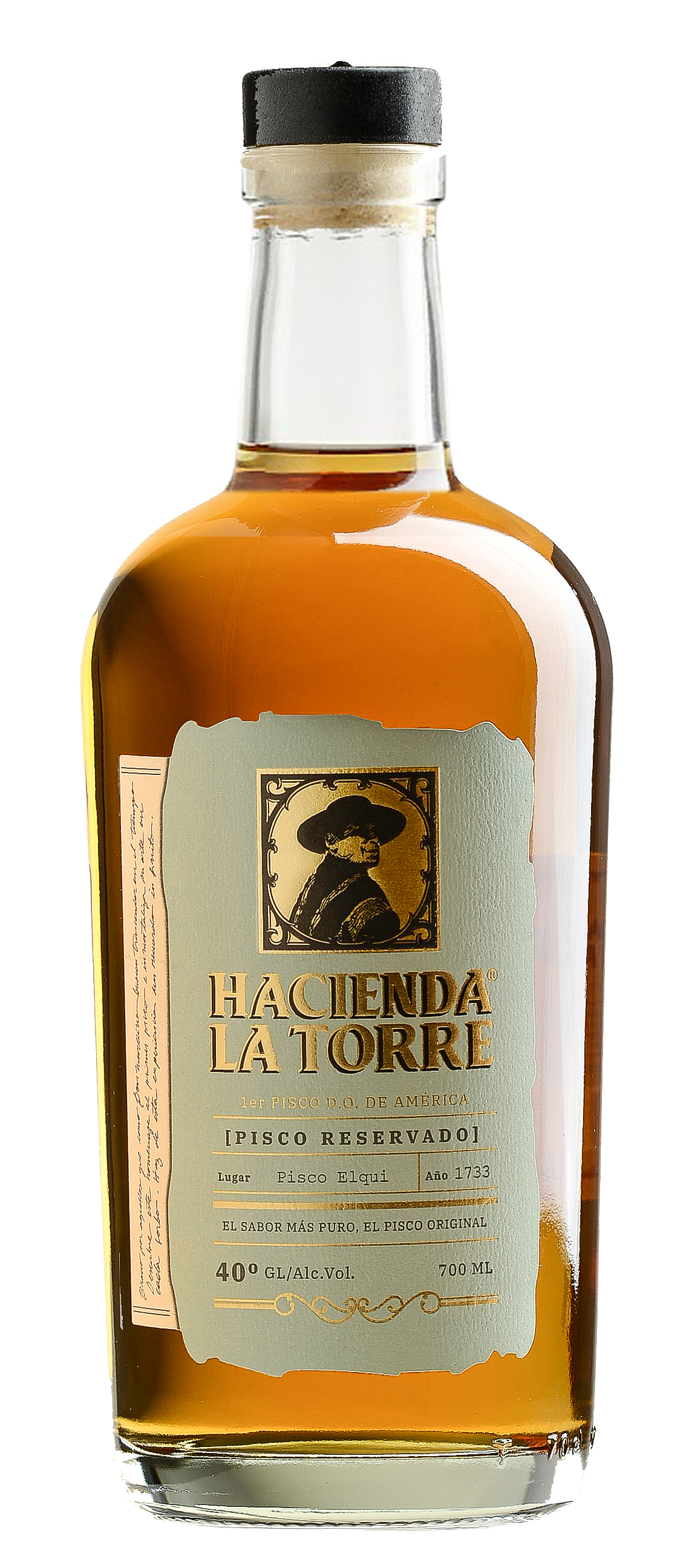 Pisco Hacienda La Torre Reservado 40° 700cc