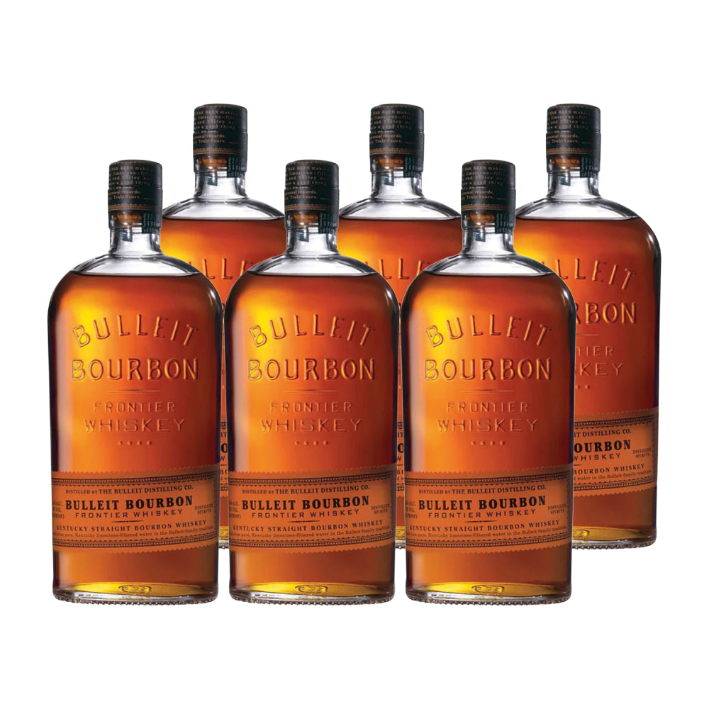 6x Whiskey Bulleit Bourbon 750cc