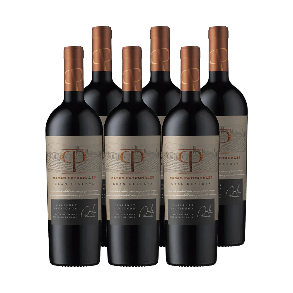 6x Vino Casas Patronales Gran Reserva Cepas 750cc