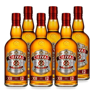 6x Whisky Chivas Regal 12 Años 40º 750cc