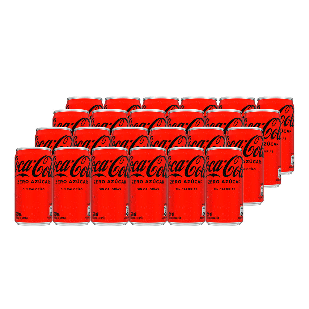 24x Bebida Coca-Cola Zero Azúcar Lata 220cc