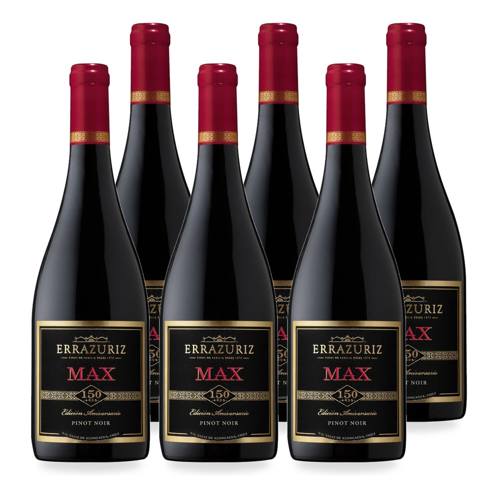 6x Vino Errazuriz Max Pinot Noir 750cc