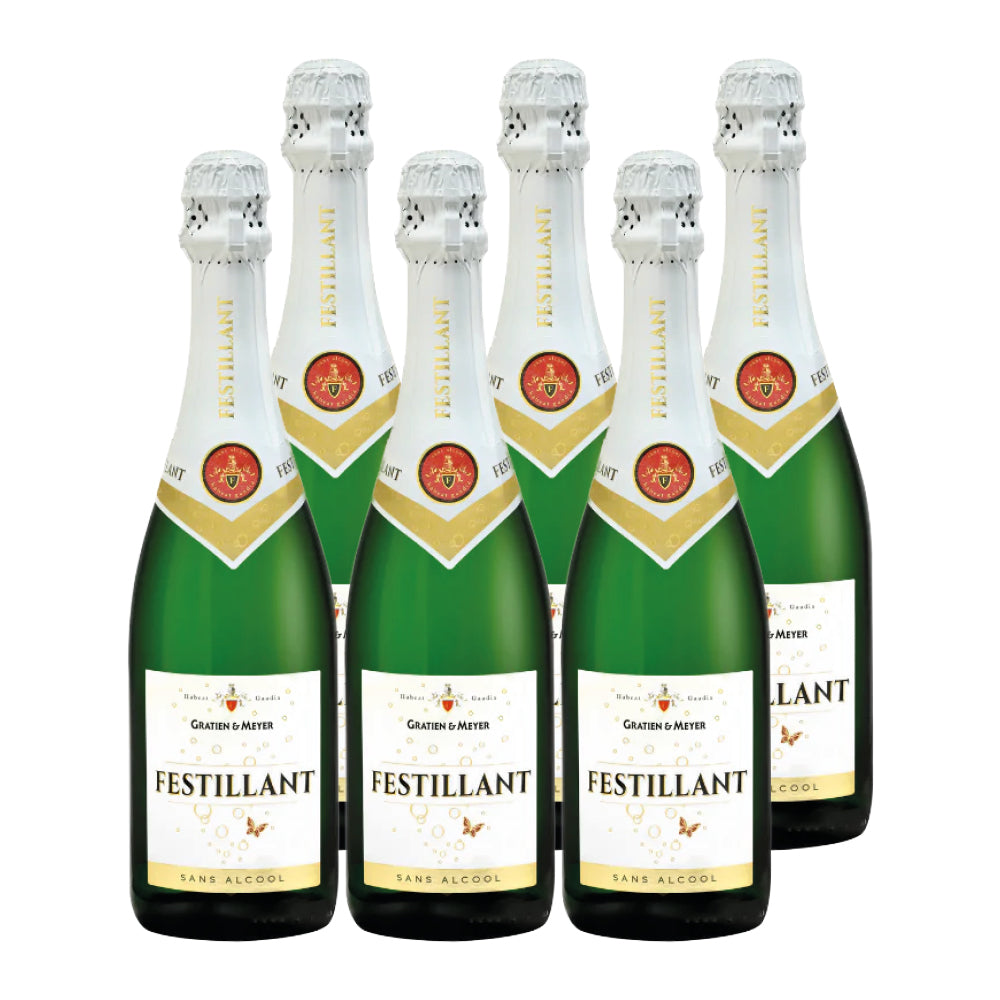 6x Espumante Festillant Blanco Sin Alcohol 750cc