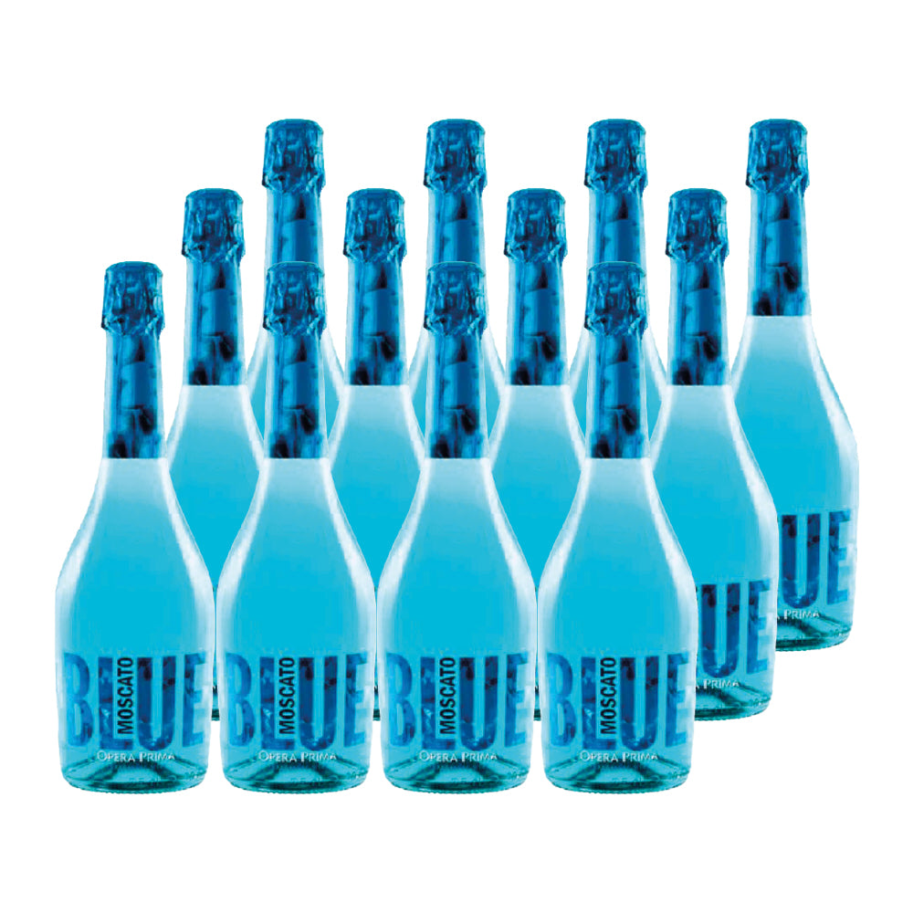 12x Espumante Opera Prima Blue Moscato 750cc