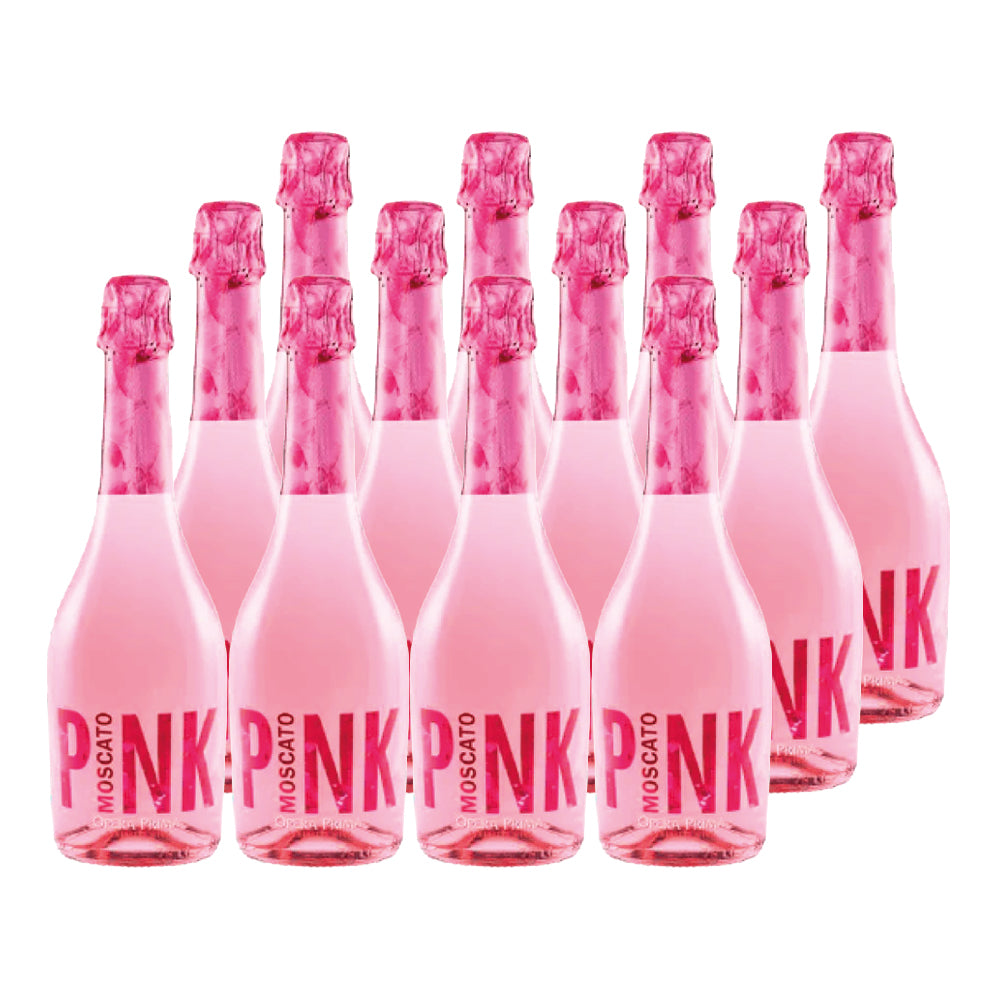 12x Espumante Opera Prima Pink Moscato 750cc