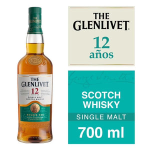 Whisky The Glenlivet 12 Años 40° 700cc