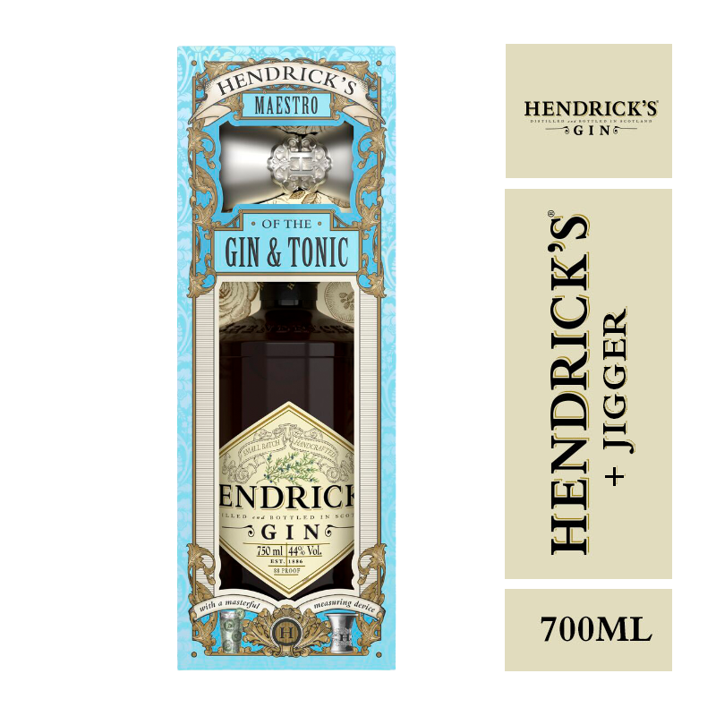 Gin Hendricks 41.4º 700cc + Jigger