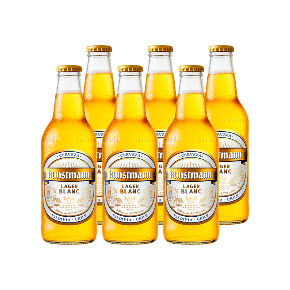 6x Cerveza Kunstmann Lager Blanc 4,5° 330cc