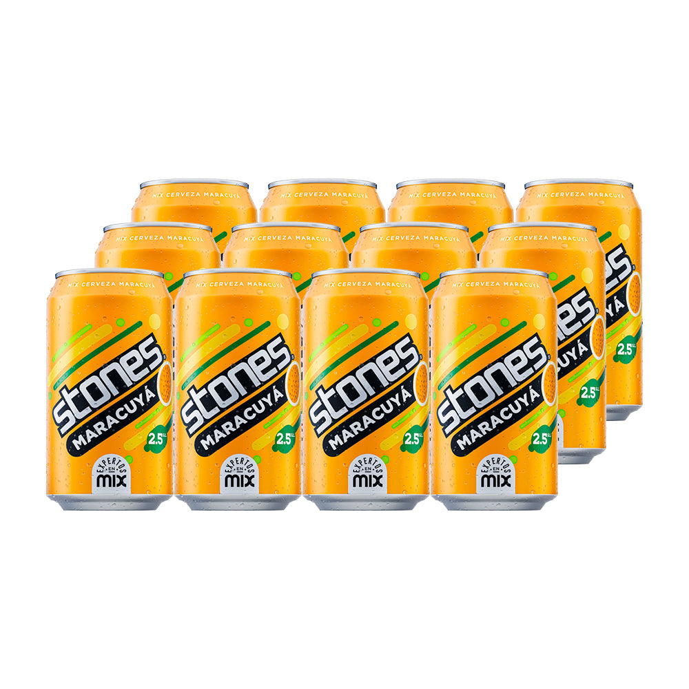 12x Cerveza Stones Maracuyá Lata 350cc