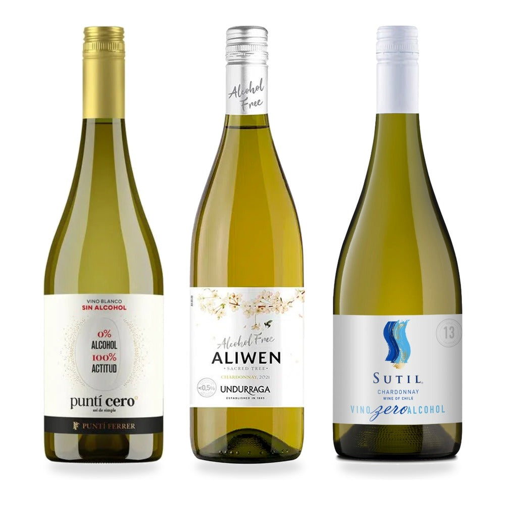 Pack Catador Vinos Blancos Sin Alcohol 750cc (3 und)