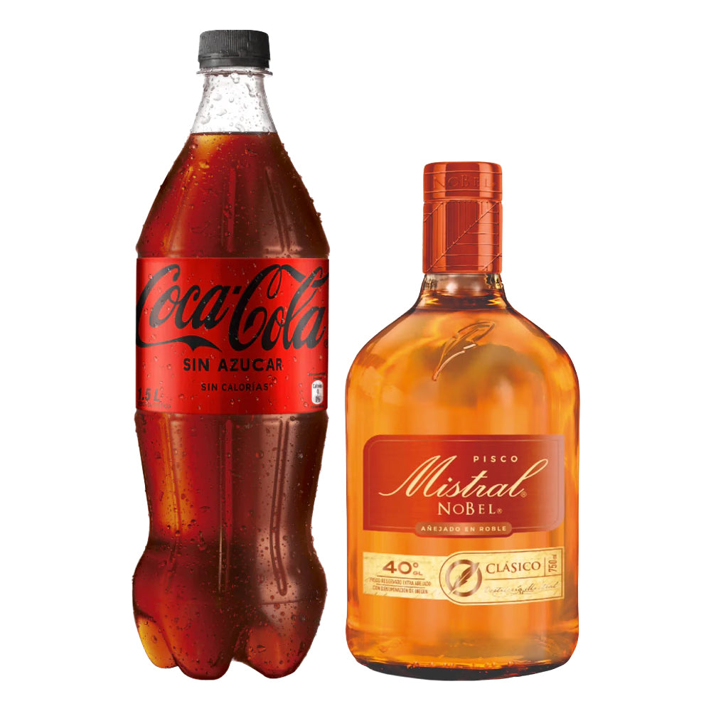 Pack Piscola Mistral Nobel 40° 750cc