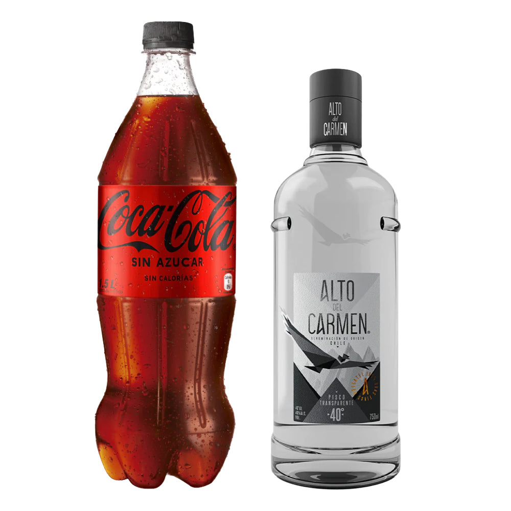 Pack Piscola Alto del Carmen Transparente 40° 750cc