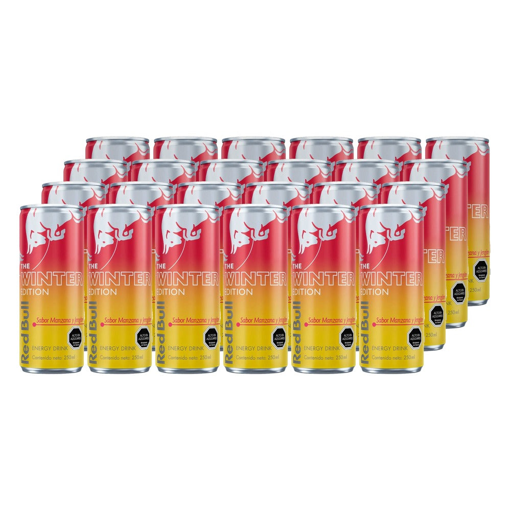 24x Bebida Energética Red Bull Manzana y Jengibre 250cc