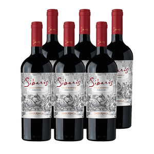 6x Vino Sibaris Gran Reserva Cepas 750cc