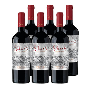 6x Vino Sibaris Gran Reserva Cepas 750cc