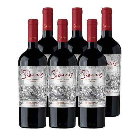 6x Vino Sibaris Gran Reserva Cepas 750cc