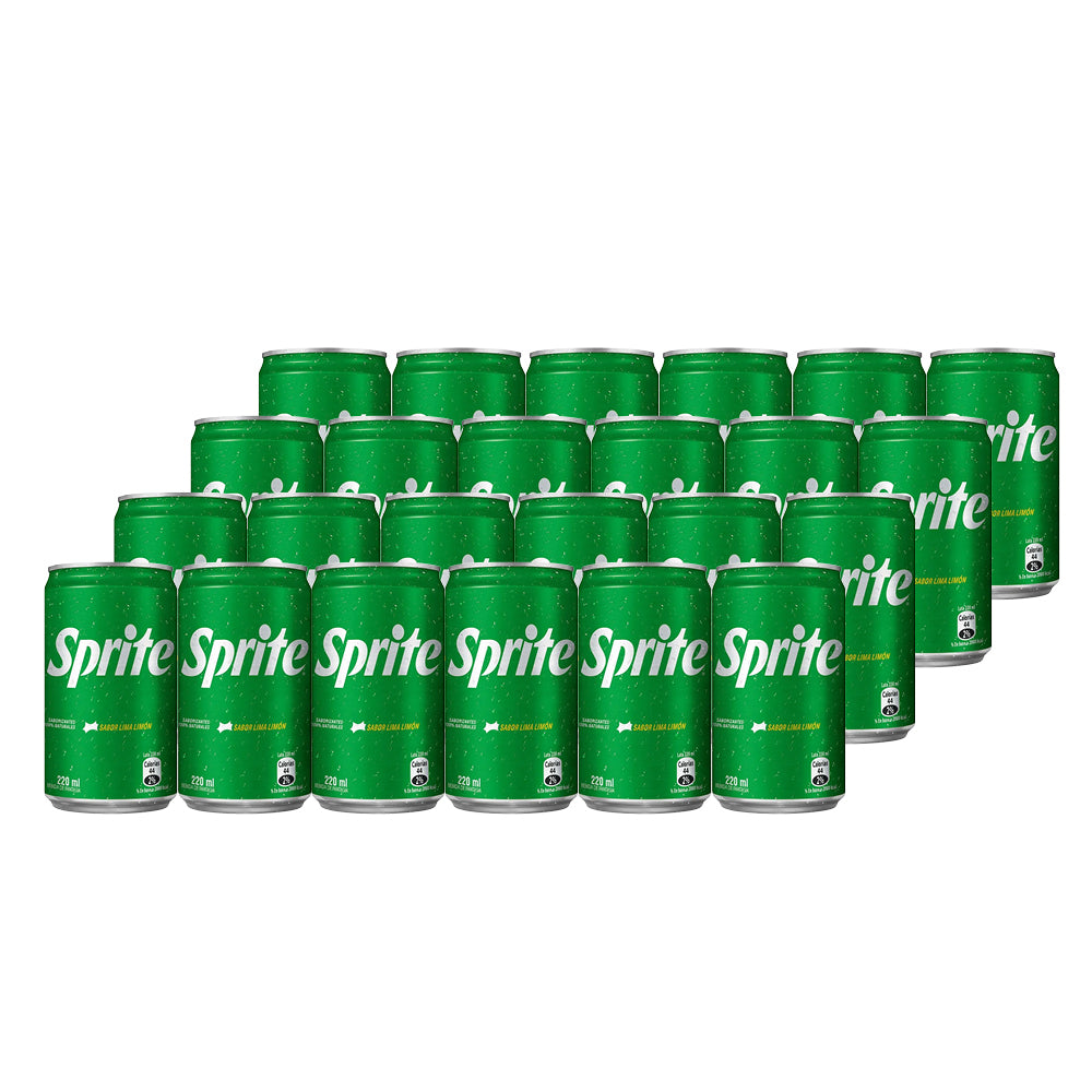 24x Bebida Sprite Regular Mini Lata 220cc