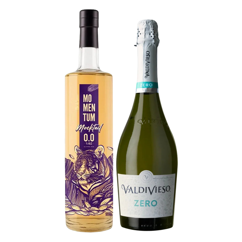 Pack Spritz Sin Alcohol Momentum Mocktail + Valdivieso Zero 750cc