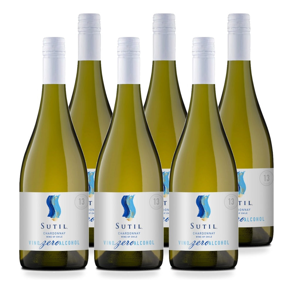 6x Vino Sutil Zero Alcohol Chardonnay 750cc